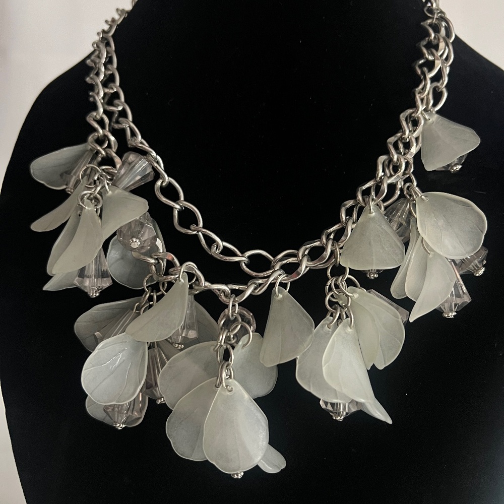 Faux Grey Necklace